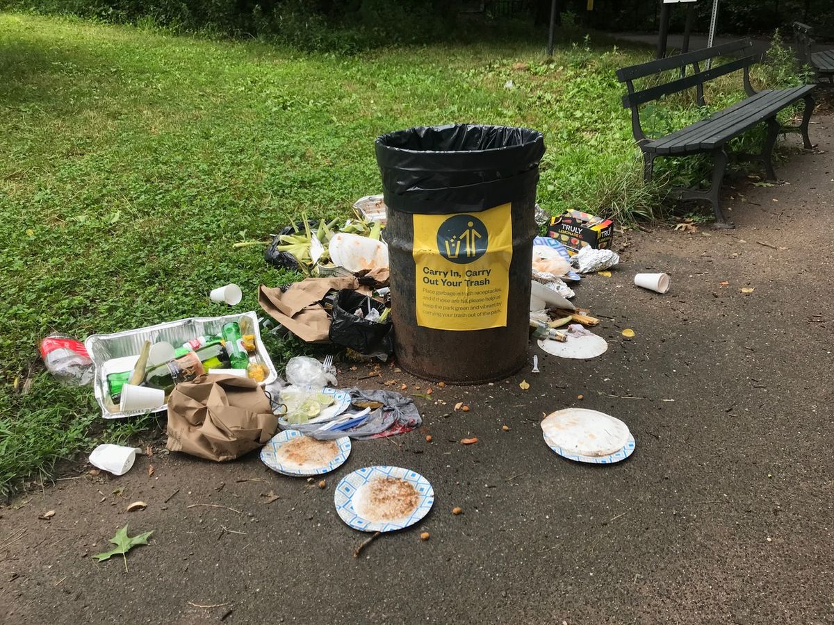 Trash cans are always overflowing. Why aren’t there more of them?