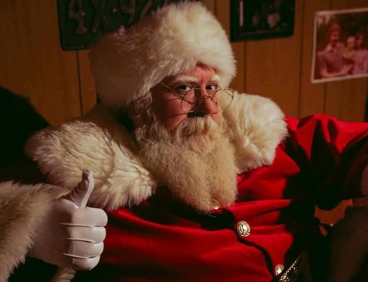 The secret of the city’s most successful Santas? An intensive beard-bleaching regime