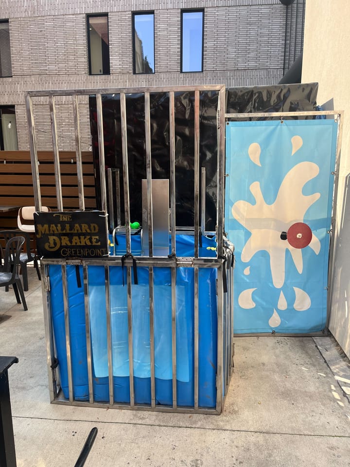 10 questions about owning a dunk tank in a bar