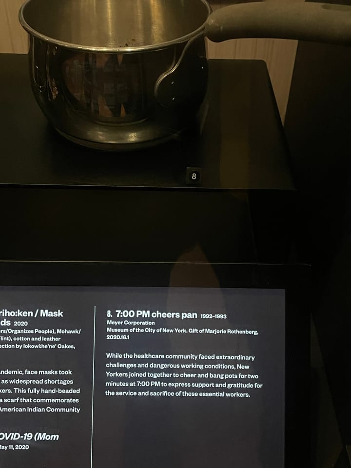 A COVID-era 'cheers pan' is officially a museum exhibit